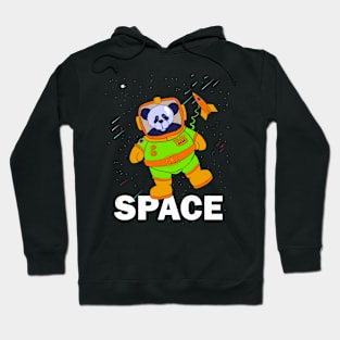 Space Panda With Rocket Hoodie